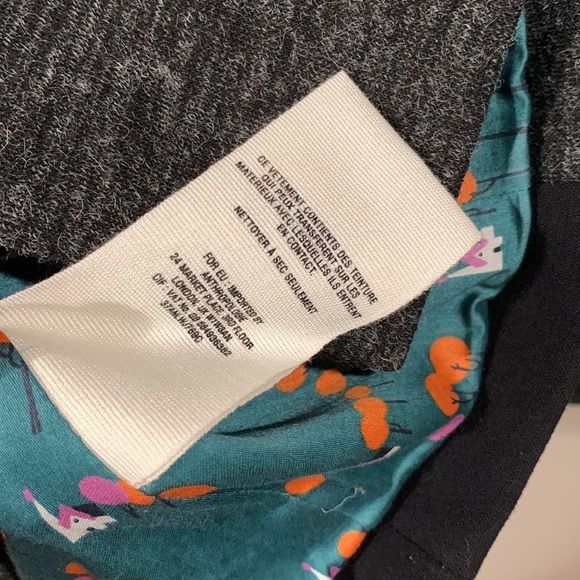 Anthropologie Cartonnier Grey and Black Cotton Blazer - Women’s Size 0 - Picture 9 of 10